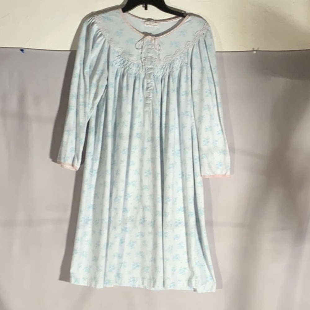 Miss Elaine Women Blue Large Nightgown